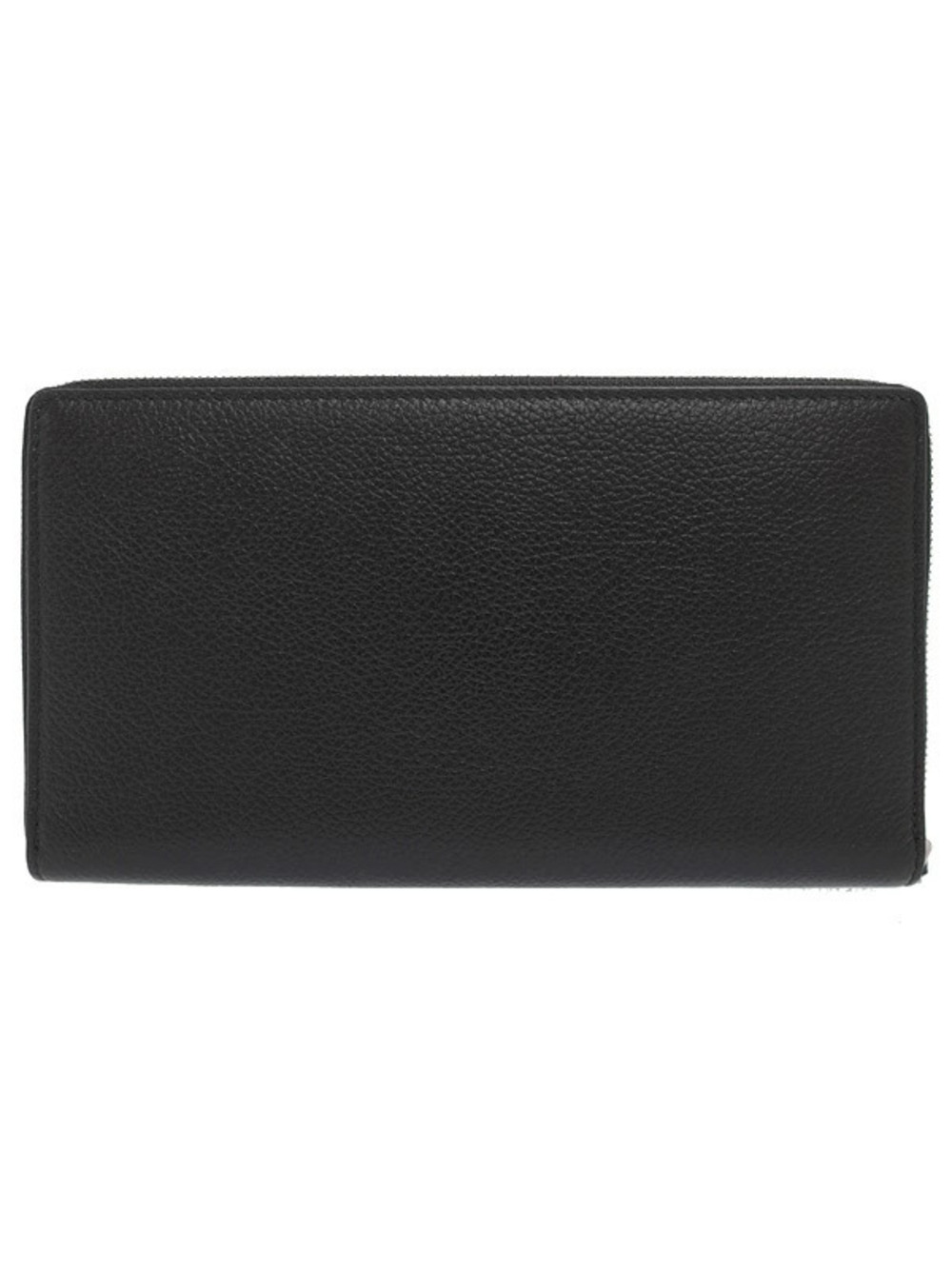 Balenciaga Zip Continental Long Wallet Round Cash Black